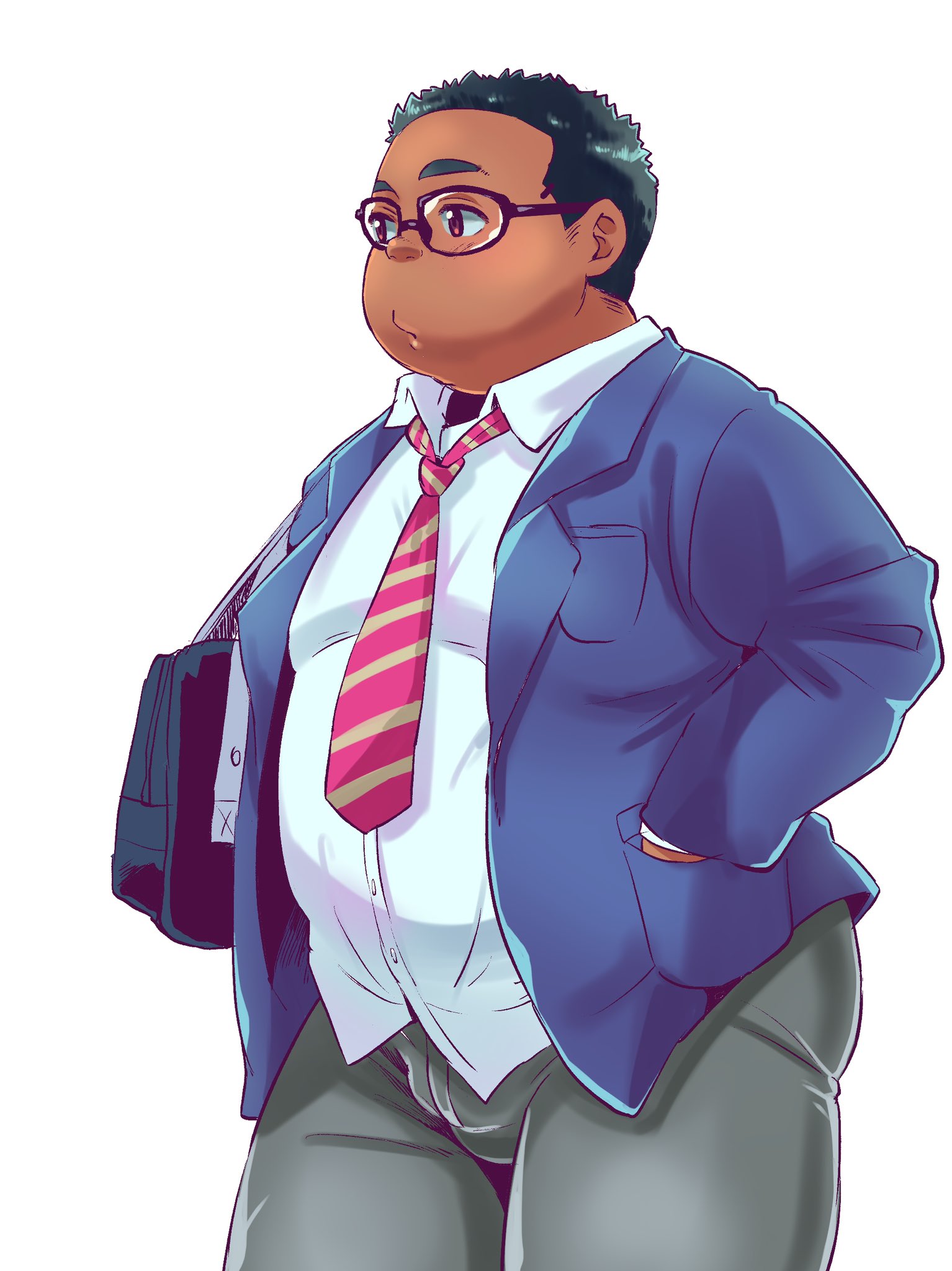 まる デブで眼鏡で黒人さんな高校生がいた いくつもフェチを詰め込んだ福袋か何かだ