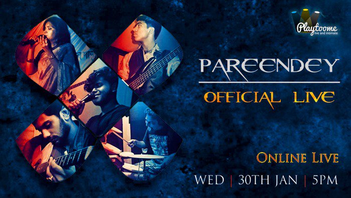 KoyaliSarkar's tweet photo. Pareenday official live is an Online Live musical event where our band Pareenday will perform some Bollywood numbers as well as there will be a glimpse of Bengali alternative music.
Guyzzz get your tickets soon.
Link in Bio. 😊
 #livemusicband #bollywood #bengalimusic #StayTuned https://t.co/CcpyWVH3Oi