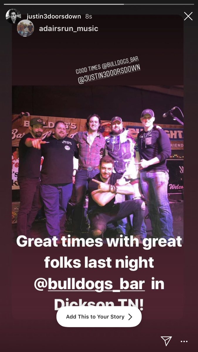 Bulldogsbartn's tweet photo. It was a great night at Bulldog’s with @Adairsrun_music and @3doorsdown Justin Biltonen. https://t.co/fybSQJjQ7y
