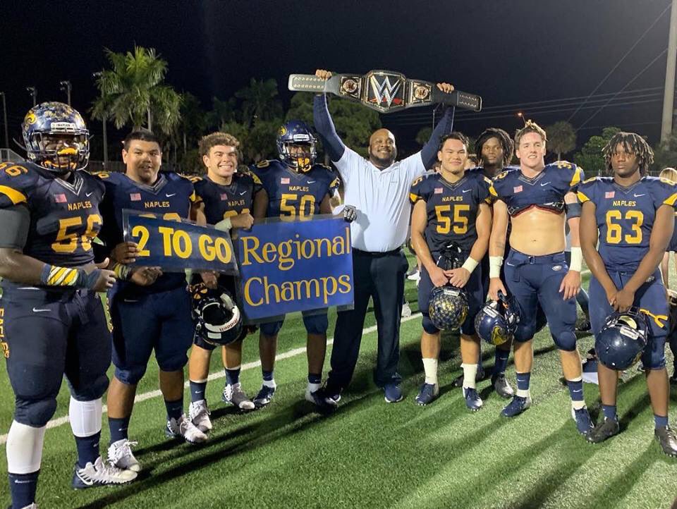 CoachDad1906's tweet photo. Final assembly of the 2018 edition of my #Trenchbullies who accumulated 232 tackles, 32 TFLs and 21 sacks during the 2018 season... 3 of them earned their spots in the Golden Eagle Ring of Honor! @collinmilesDE @denelusloobert @MaxMaxhussian @CoachDollar @CoachBKramer 🦅🏈💪🏾 https://t.co/mjEpxtJMS0
