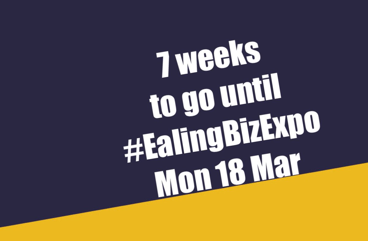 EalingBizExpo's tweet image. The #EalingBizExpo January 2019 newsletter is due out later today, with lots of information about our busy day coming up just 7 weeks from today. 

Sign up here to pre-register for the event, and to receive the newsletter by email..

eventbrite.co.uk/e/ealing-busin…

#7weekstogo