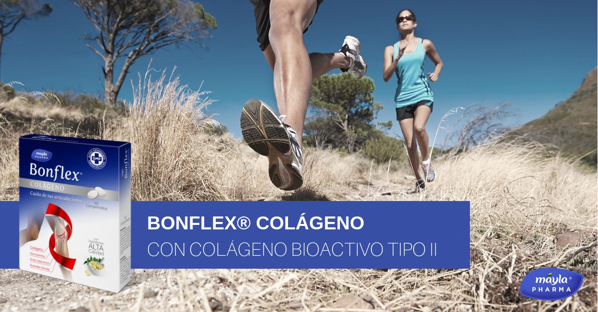 BonflexEs's tweet photo. ¿Sientes que tus #articulaciones se desgastan por el sobre esfuerzo físico? #Bonflex® Colágeno en comprimidos 💊 con #colágeno Tipo II no desnaturalizado te ayuda a mantener una buena salud articular: https://t.co/AJuX9JxYqQ https://t.co/M6dgayYRha