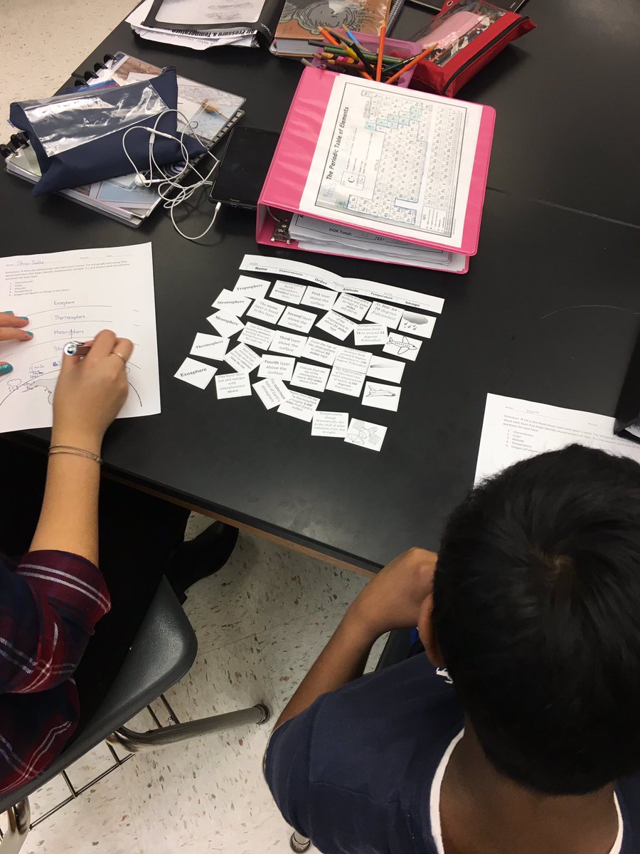6th grade created vacuums to observe air pressure and then collaborated to figure out their atmosphere notes through trial and error #SHMS19 #LCPS19