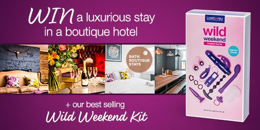 Lovehoney's tweet photo. We've teamed up with Bath Boutique Stays to offer you a romantic getaway in the centre of Bath &amp; win our best selling Wild Weekend kit. ✨🌹

To enter, simply head to our blog and complete our short survey here: https://t.co/jKwjdCAvvH https://t.co/34E3gPaTAX