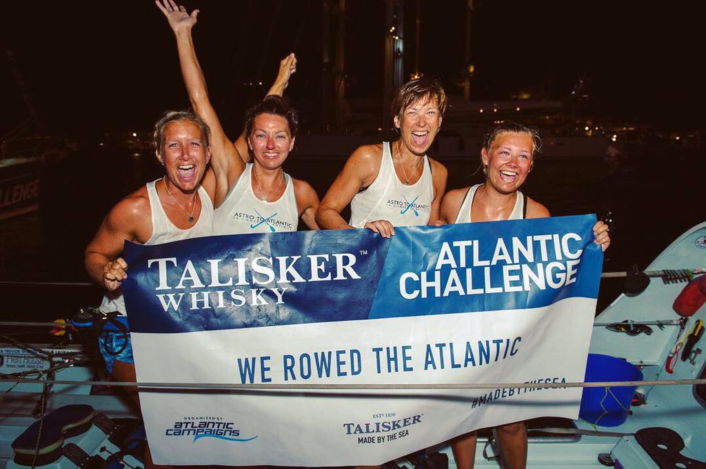 ChloeDaisyHarvs's tweet photo. An incredible experience, one which we will never ever forget. 45 days, 15 hours &amp; 14 minutes at sea - thank you everyone for your amazing messages of support, what a journey!
Now for some relaxation in Antigua 🏝
#twac2018 #completed #girlpower #werowedtheatlantic https://t.co/AsVA6xa4Hc