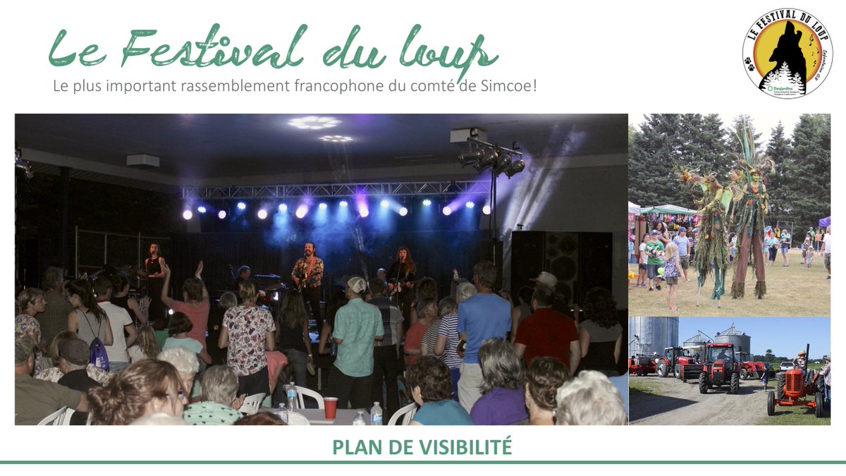 FestivalduLoup's tweet photo. Devenez #commanditaire de la 16e édition du Festival du loup! Votre contribution aide à mettre sur pied le plus grand rassemblement #francophone du comté de Simcoe! #Aouuu #FDL2019 https://t.co/RpguFsNvZO