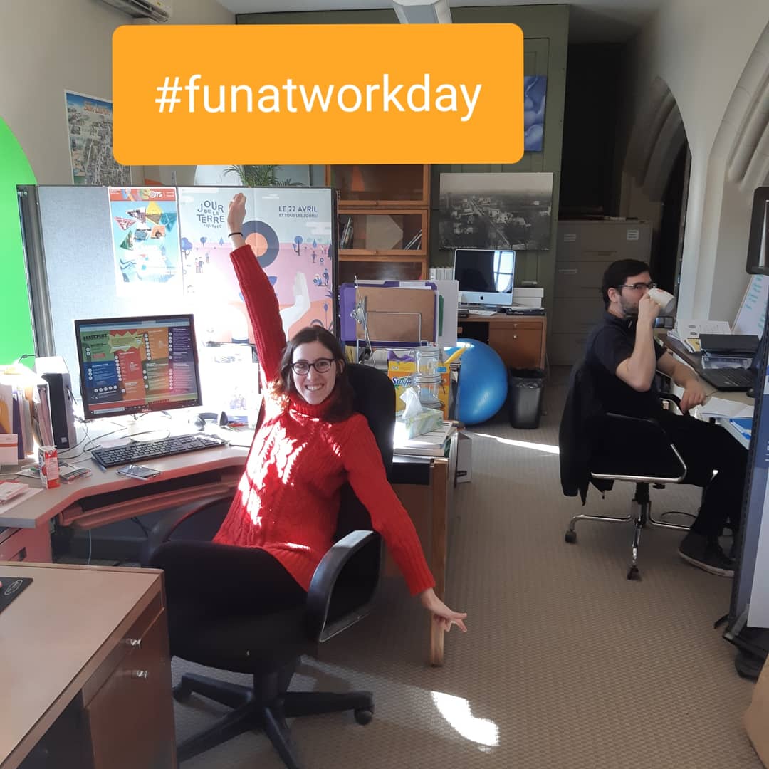 MuseeMAQ's tweet photo. Aujourd'hui c'est le #FunAtWorkDay ! Au Musée, on a toujours du plaisir à travailler ensemble ! #mmaq https://t.co/1PGT5OW9h3