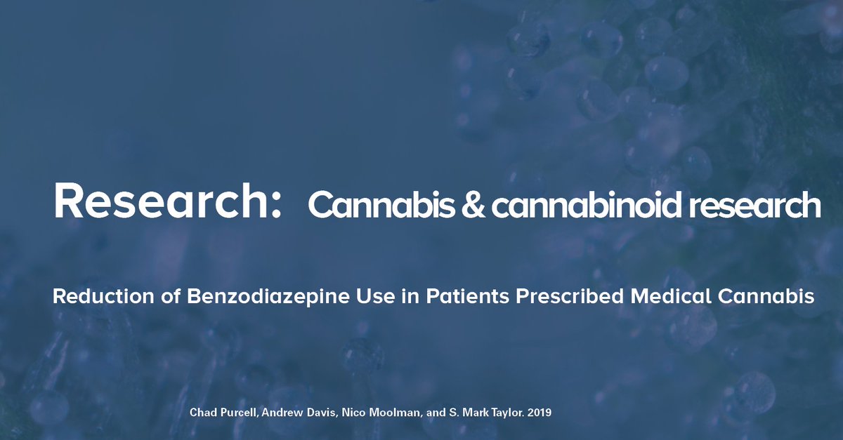 tilray's tweet photo. Reduction of Benzodiazepine Use in Patients Prescribed Medical Cannabis | https://t.co/6KsVJBOoeQ https://t.co/ZtS4X0hGF5
