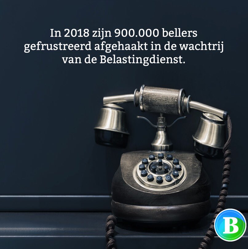 Weetje – Uit onderzoek van de fiscus blijkt dat er tot augustus 2018 700.000 bellers zijn geweest bij wie de verbinding werd verbroken en nog eens 900.000 bellers haakten zelf gefrustreerd af in de wachtrij van de Belastingdienst.