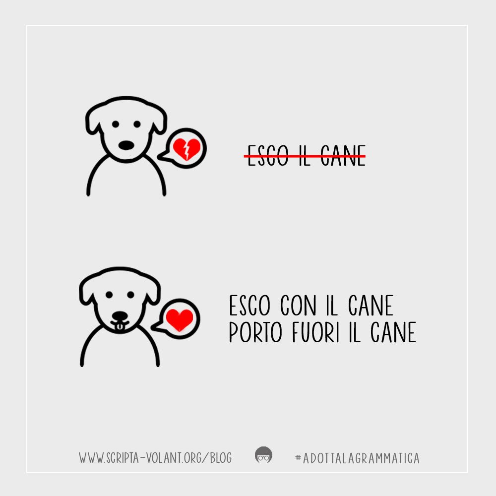 Nessun animale è stato maltrattato durante l’uso corretto dei transitivi
scripta-volant.org/blog/io-non-es…
#adottalagrammatica #AccademiadellaCrusca  #transitivi #grammarnazi