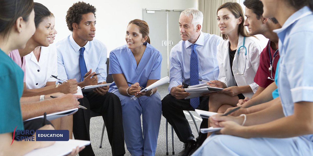 EUROSPINESoc's tweet photo. Brand-new #EDISC Diploma Courses are still open for registration❗️4 modules of #EUROSPINE Diploma in Interprofessional Spine Care (EDISC) take place during #EduWeek2019: https://t.co/wMIcy6UNSR #EvidenceBased #PatientCentred #Interprofessional #Collaborative #Multidisciplinary https://t.co/niO0xeHL23