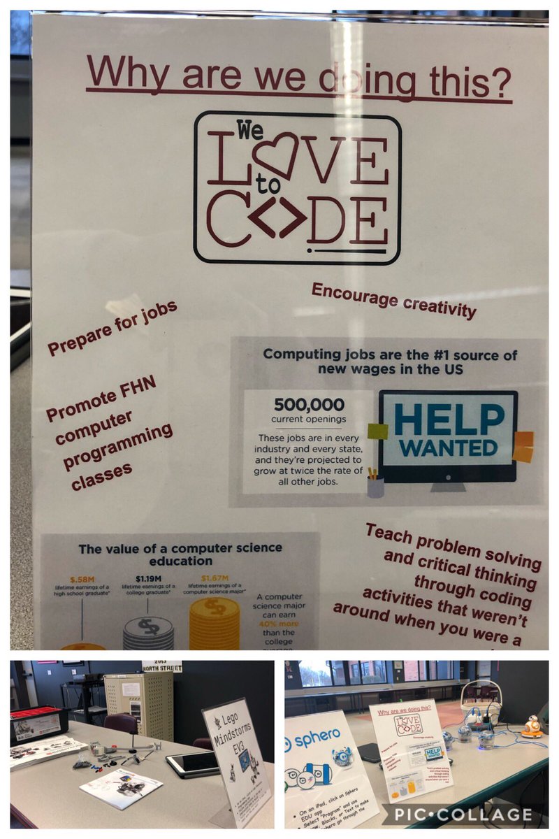 FHN is ready for Ss to come in and code. Join us #intheLC #FHSDCodes #FHSDLearns #FHNCommunity
