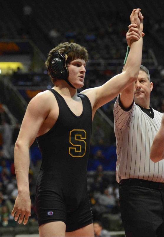SHSPatWrestling's tweet photo. As a freshman in the Varsity lineup Justin Weber finished his season with a 12-18 record. His senior year he finished 3rd on the podium in Champaign... #AlwaysTogether #LeaveNoDoubt #TheStandardIsSet @SHSPatRiot https://t.co/7ERMSawXLS