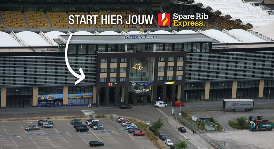 spareribexpress's tweet photo. Spread the word 🚀 Ondernemers omgeving Kerkrade: we hebben een unieke locatie beschikbaar voor een Spare Rib Express bezorgrestaurant, in het Roda JC stadion #ondernemen #franchise https://t.co/PNBVo0KRXO