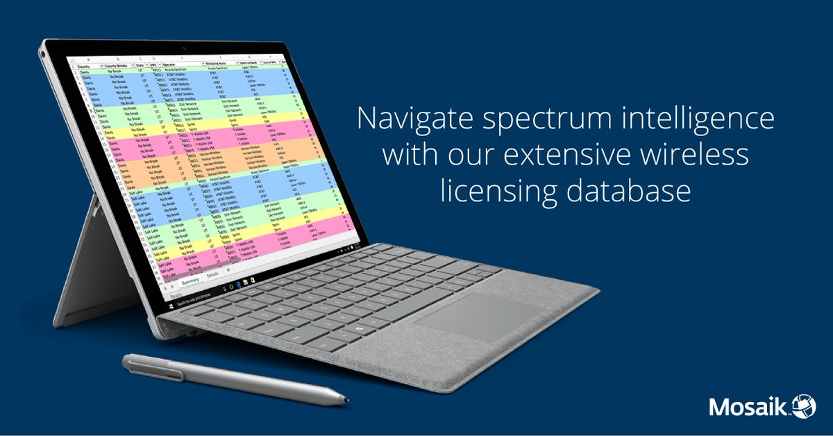 Designed with analysts in mind, our user-friendly #WirelessSpectrum dataset is comprehensive and detailed, allowing users to make informed valuations about potential assets. mosaik.com/network-experi…