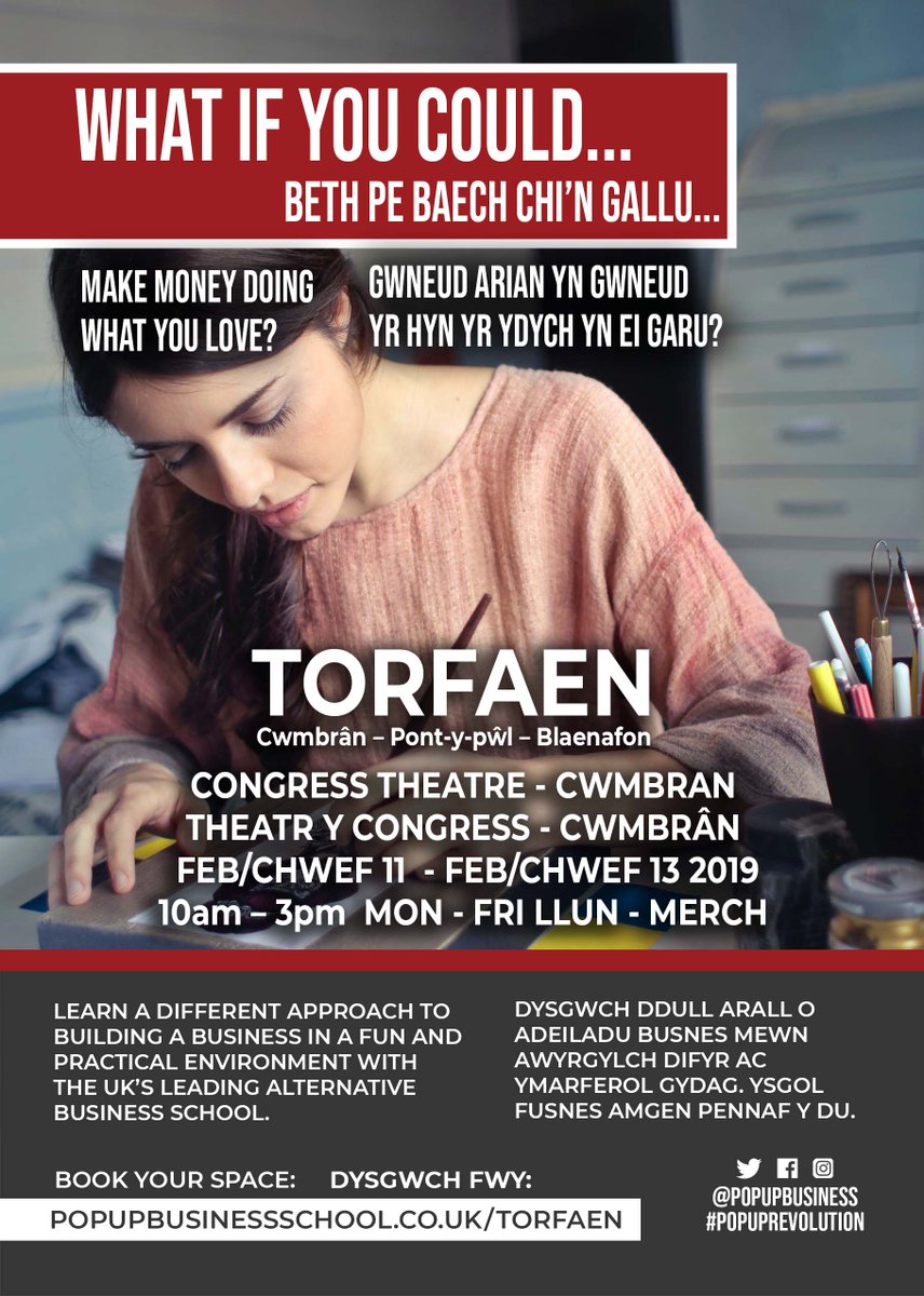 Indycube Cwmbrân (@iccwmbran) on Twitter photo A FREE three-day course is coming to Torfaen (#Cwmbran, #Pontypool & #Blaenavon) to help people start and grow small businesses
Book your place here: popupbusinessschool.co.uk/Torfaen
<a href="/torfaencouncil/">Torfaen Council 🏴🇺🇦</a> <a href="/TorfaenBiz/">Torfaen Business Direct</a>
<a href="/indycube/">indycube</a> A FREE three-day course is coming to Torfaen (#Cwmbran, #Pontypool & #Blaenavon) to help people start and grow small businesses
Book your place here: popupbusinessschool.co.uk/Torfaen
<a href="/torfaencouncil/">Torfaen Council 🏴🇺🇦</a> <a href="/TorfaenBiz/">Torfaen Business Direct</a>
<a href="/indycube/">indycube</a>