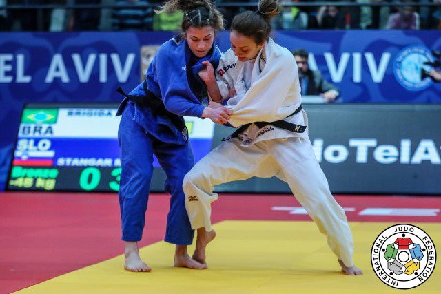 Judô brasileiro encerra participação em Tel Aviv com bronze de <a href="/NatiBrigida/">Nathália Brigida</a>. bit.ly/2SaIFaD