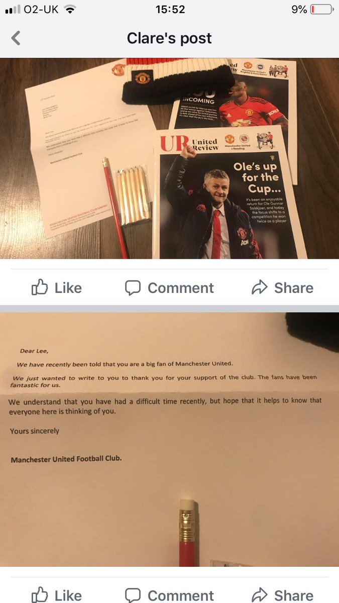 LisaHeywood13's tweet photo. @ManUtd @supportalife @SupportALifeUSA @leebelguim amazing for little lee xx https://t.co/BJzBpS5NFw