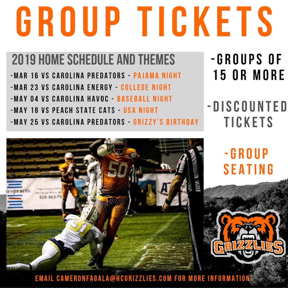 Don’t wait!  If you are a member of a group that would enjoy a night with the High Country’s professional sports team, contact us today! #ArenaSzn