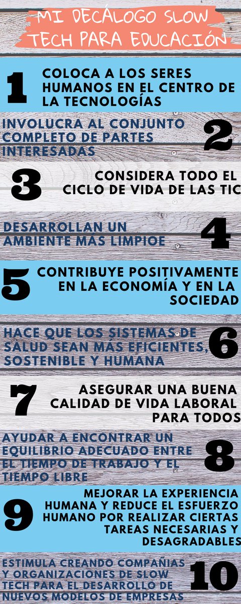 bsaura35's tweet image. Mi decálogo de slow tech para educación #MP1013B #SlowTech #SlowTechEdu @jordi_a