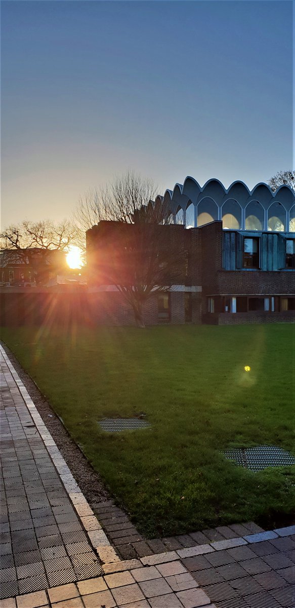 Fitz_Events's tweet photo. Sunrise today @FitzwilliamColl taken by Lina from #FitzEvents Team. Lovely to see the bright #sunshine on this crisp cold day. Reminders of what #spring delights await us in the next month or so. We'll keep you posted with a #scrapbook of #photographs as #mothernature blossoms. https://t.co/SW1aZNYean