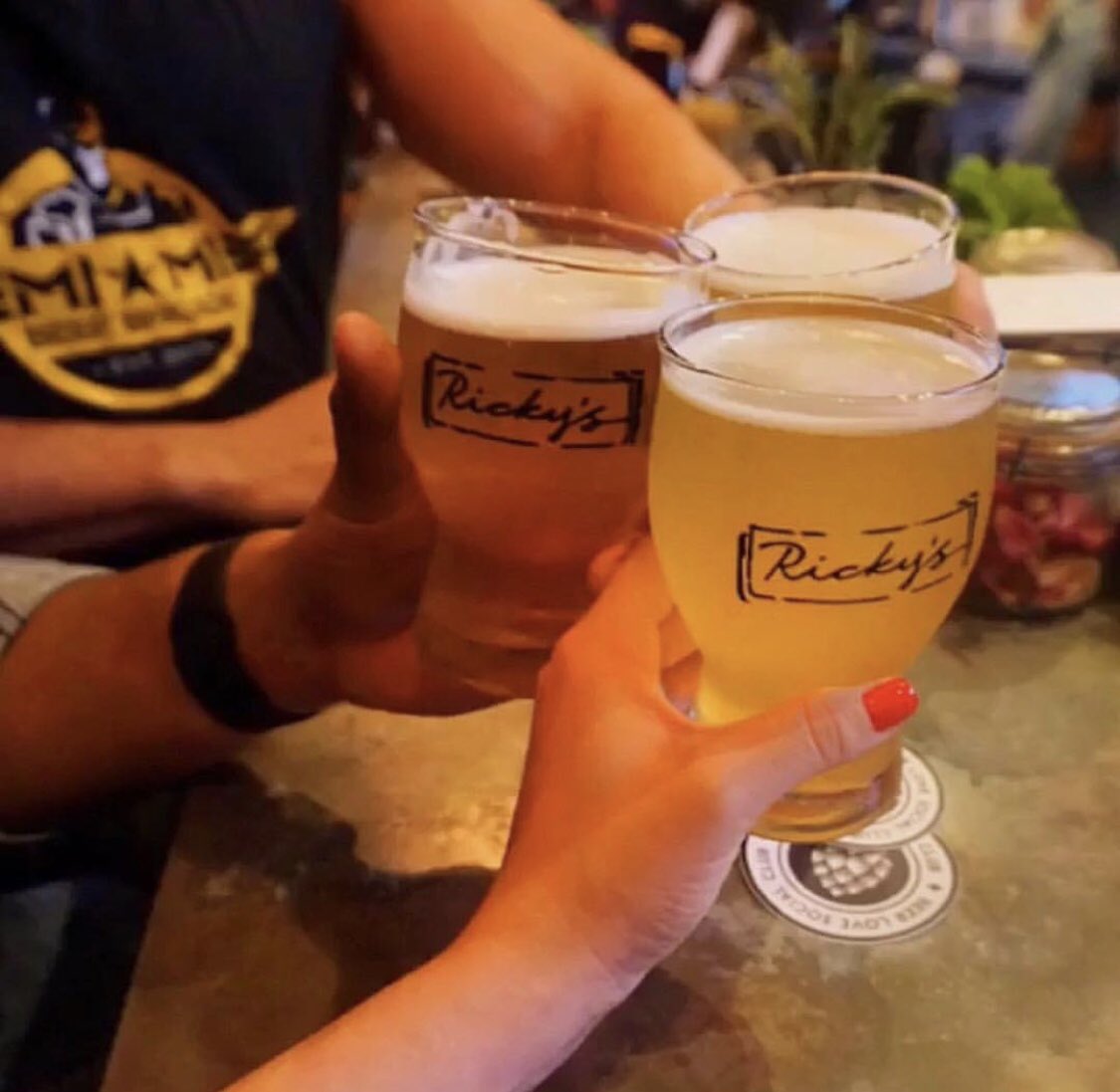 I am not really a social drinker... I’d say most of my drinking is work related. Swing by on the way home from work for Happy Hour from 5-10pm. 50% Off Everything behind the bar plus <a href="/artichokepizza/">Artichoke Basille's®</a>. #locallyloyal #rickyssobe