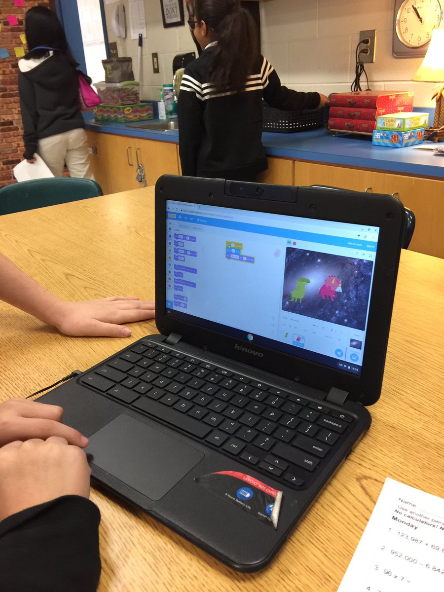 Ella Frazier (@ellafrazier2) on Twitter photo Fourth grader doing a little coding with Scratch this morning. <a href="/code_lcs/">LCS Coding/Robots</a> <a href="/PESJackets/">Pickett Elementary School Jackets</a> #stem Fourth grader doing a little coding with Scratch this morning. <a href="/code_lcs/">LCS Coding/Robots</a> <a href="/PESJackets/">Pickett Elementary School Jackets</a> #stem