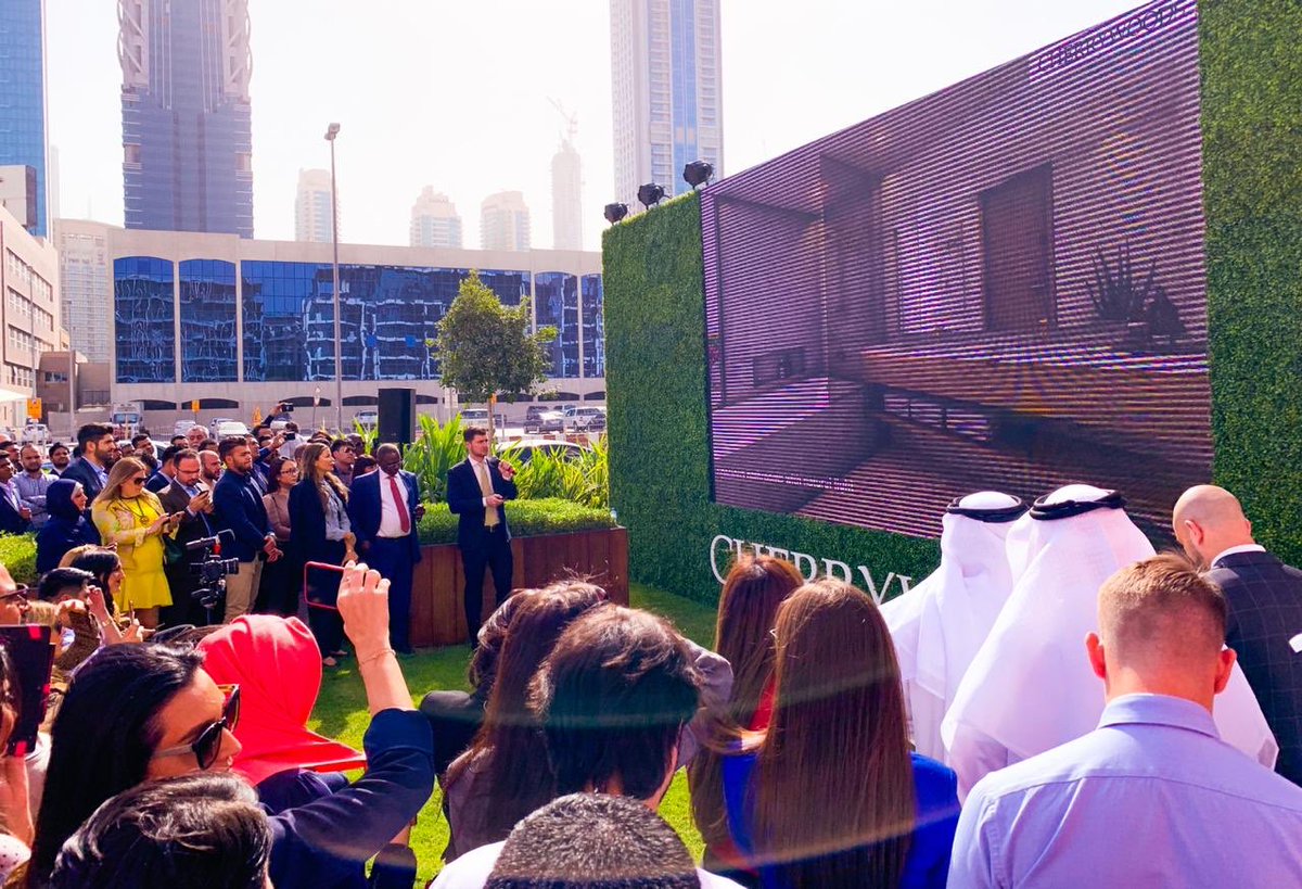 MeraasDubai's tweet photo. Welcome to the first day of the rest of your life- we were proud to launch #Cherrywoods this morning at our brokers event. Explore more by clicking the link:
https://t.co/I7hiikT3dU https://t.co/BDoWX1QIES