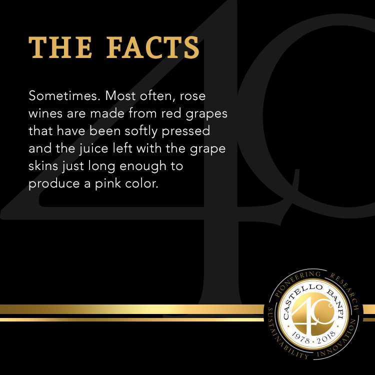 Are rosé wines a blend of red and white wine? Learn the facts of this week's Wine Myth Series.