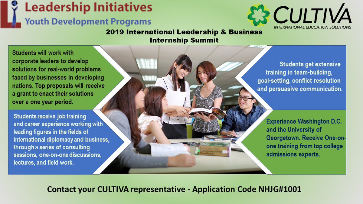 Global_Cultiva's tweet photo. 2019 International Leadership and Business Internship Summit
A wealth of knowledge and education will be given to these attendees. #CULTIVAAmbassadors #InternationalEducation #SummerInternship #InternationalStudent #Studybusiness #studyleadership #georgetownuniversity https://t.co/BF7w5VRR3v