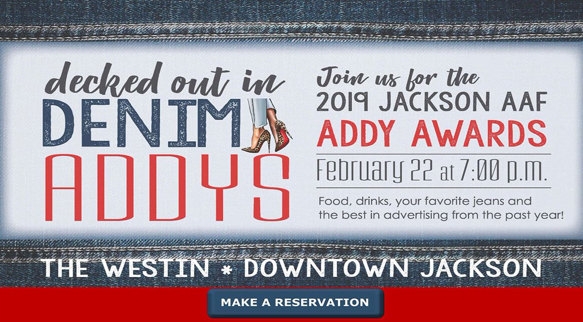 AAFJackson's tweet photo. 2019 ADDY Ticket Sales Now OPEN! - https://t.co/ZQs5NseH0k https://t.co/EkAhflSxkc
