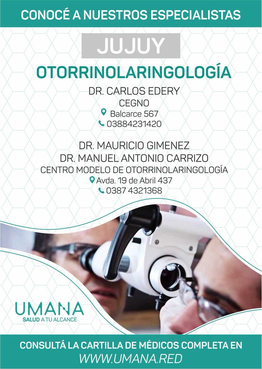 ¡Conocé a nuestros especialistas!

Consultá la cartilla completa en umana.red

#SomosUmana #SaludInclusiva #Salud #SolucionesDeSalud #SaludAtuAlcance