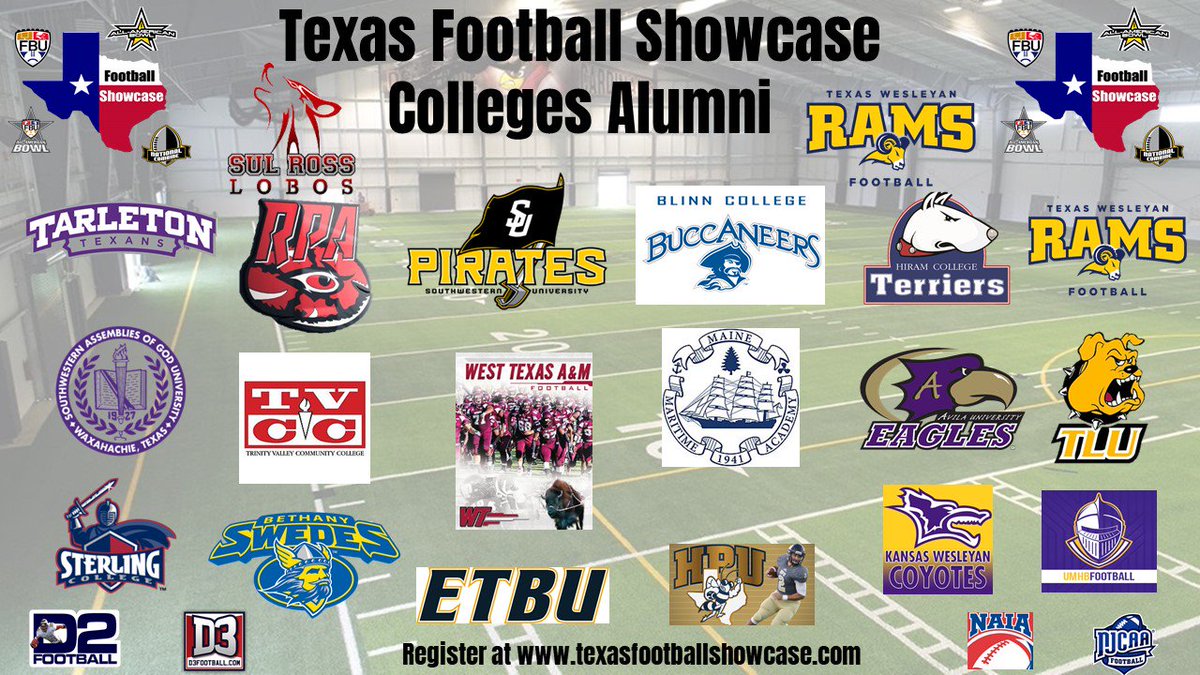 AWilliamsUSA's tweet photo. #AnotherOne 
Add @TxWesFootball to the list of schools who will be at the @TXFBShowcase on Feb. 10th at Del Valle HS Athletic Indoor Complex. Shout out to @CoachDPMurphy for confirming. #TestCompeteShowcase #RamsUp https://t.co/TeE9VDda9Y