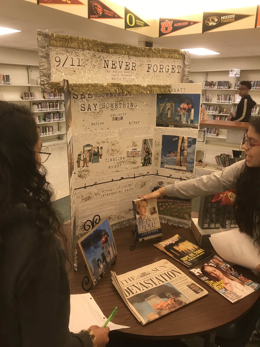 MrGiera's tweet photo. First day of our annual History Day Fair  @PGMSinBCPS @BCPS_SocialSci #NHD https://t.co/ZlFe1FRh1j