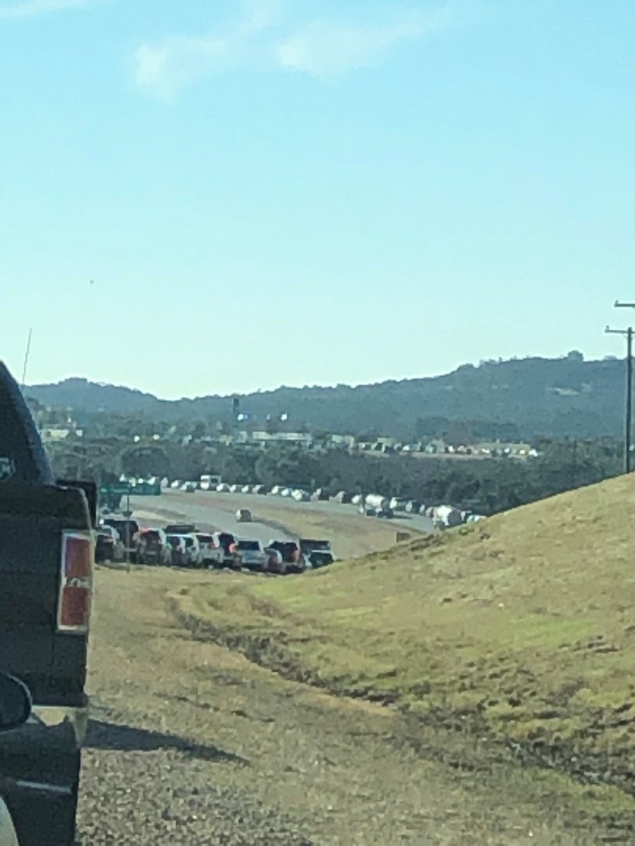 Killeen, Texas:  A line of cars stretching for miles to attend the funeral of an Air Force Veteran with no family..  after fears he would be buried with no one attending.