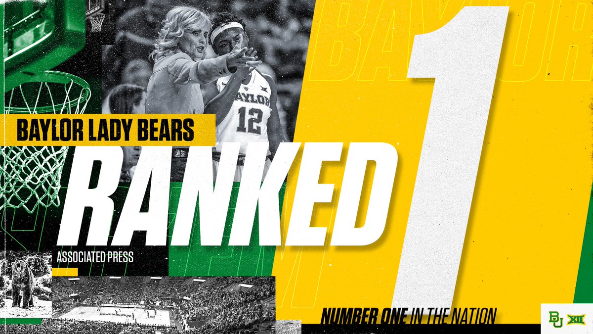 BaylorWBB's tweet photo. 🚨🚨 Look 👀 where your Lady Bears are Ranked 🚨🚨 :

            🐻
     🐻  🐻
  🐻     🐻
            🐻
            🐻
            🐻
            🐻
  🐻🐻🐻🐻🐻

READ: https://t.co/x7SjQx7I7v

#SicEm 🐻🏀 | #GoHeavy 💨 https://t.co/IolH0oqVr8