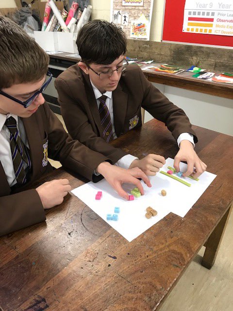 tsc_science's tweet image. Miss Jones’ Yr9 have been modelling DNA 🧬 structure and complimentary base pairs #watsonandcrick #codeforlife
