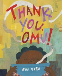 HornBook's tweet photo. #CSK #Steptoe Award for new Talent Award, illustrator winner: Oge Mora for Thank You, Omu! #alayma #alamw19 https://t.co/RZcSmNzBqY
