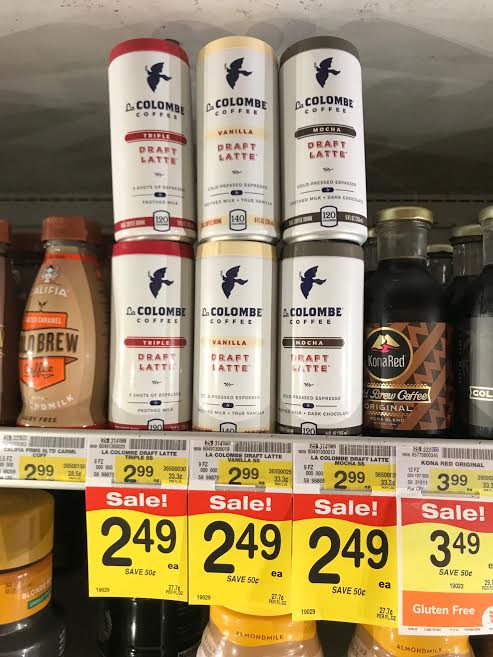 LaColombeCoffee's tweet photo. Stack up and stock up. #DraftsInStock at @vons in So Cal. https://t.co/PcfGLolKj9