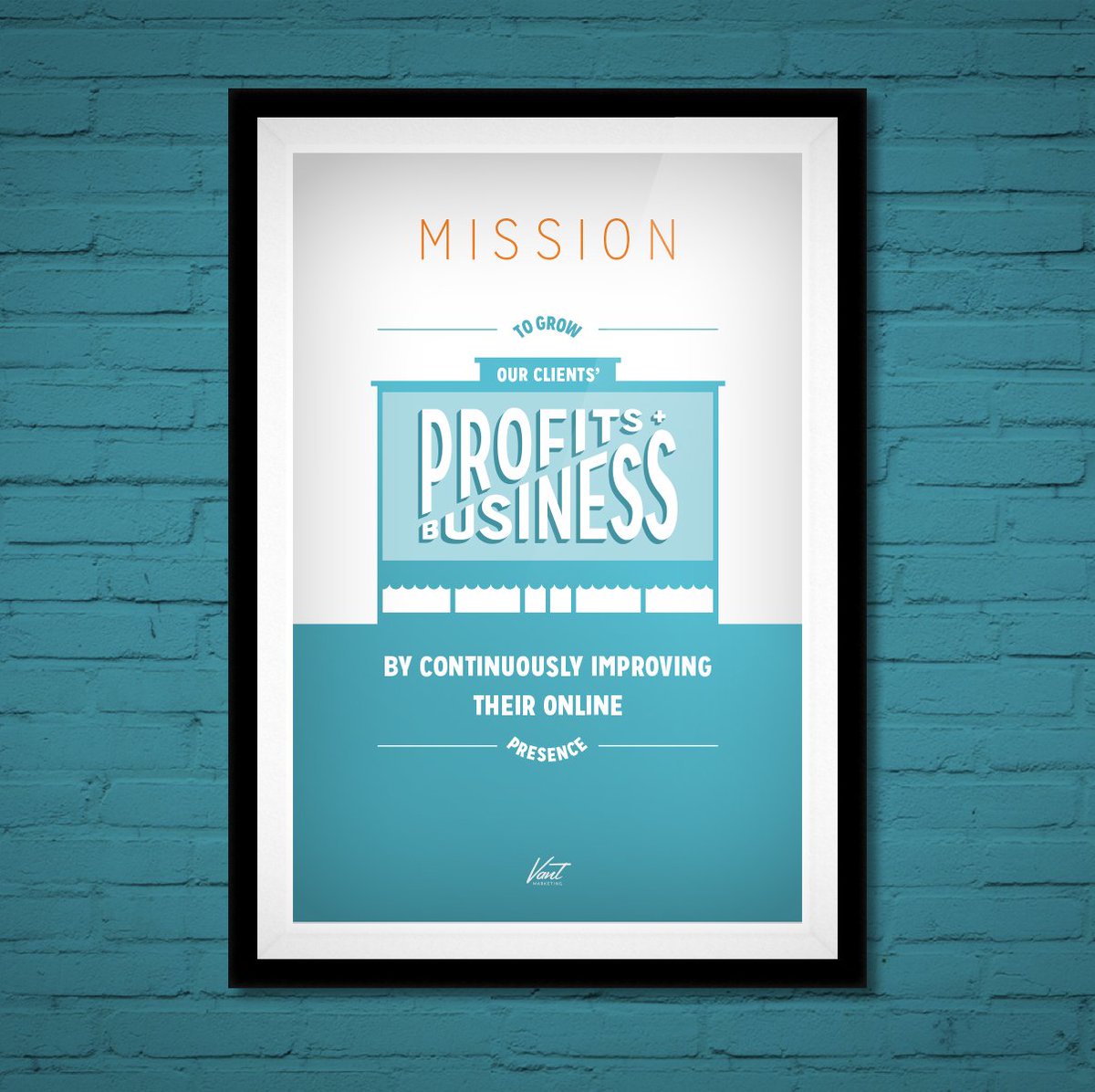 VantMarketing's tweet photo. Starting our Monday off with our mission in mind! https://t.co/NMMUBjKVvV