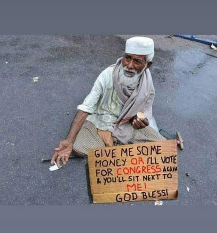 VandanaJayrajan's tweet photo. Victim of Congress Rule says "next to me if you vote for Congress "
#CongressLootedIndia
#ScamParty https://t.co/yRWE4TOcZs