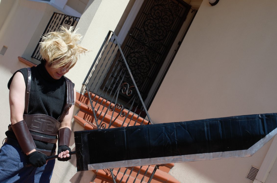 ZerpByDivide's tweet image. Cloud cosplay as promised