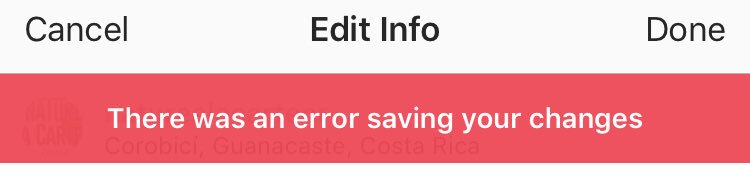 afkatja's tweet photo. Wtf ⁦@instagram⁩ ?! I get this error continuously, multiple times every day, after trying to add a description to my photo 🤬 https://t.co/XybhKCWZml