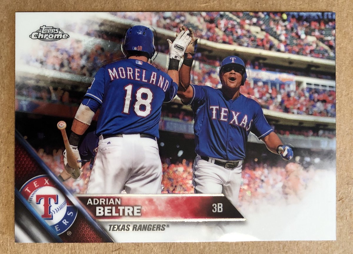 CardboardHistry's tweet photo. You might have guessed the #RedSox “Big Papi”, but this #Rangers slugger &amp; future HOFer holds record for most HRs hit in final month of a Major League career (8 of his 15 2018 HRs were in Sept). #GoingOutOnAHighNote #ElKoja https://t.co/BkbCF2LZ9t