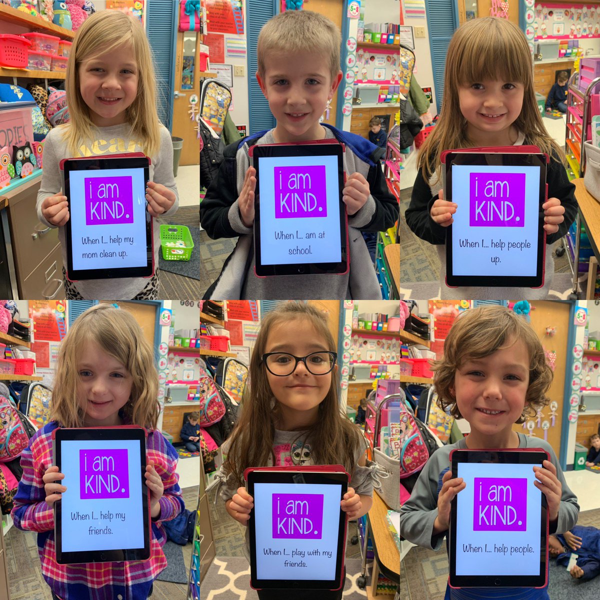 MrsBoosSMSD's tweet photo. Kindness Week! Kindergarteners are kind when... #smsdkindnessweek #KindnessMatters @BrookridgeSMSD https://t.co/HSJ92nY7Ui