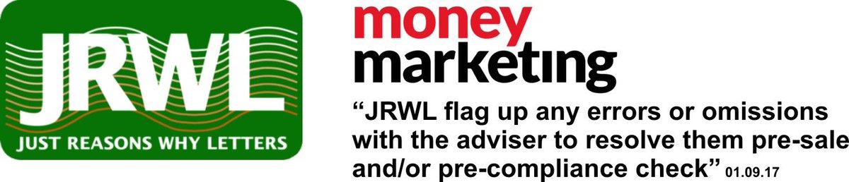 IFAReasonsWhy's tweet image. 50% off - Don&apos;t miss out. 
Financial advisers are using JRWL for a fully personalised reasons why letter to them within 3 working days - now with 50% off in January
buff.ly/2Mh0O0G
#financialadvisor #ISA #pensionswitch #mortgages #equityrelease #bonds