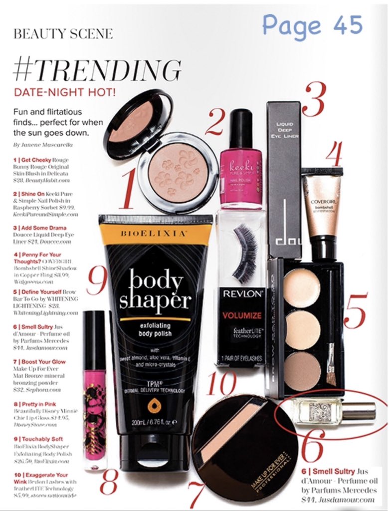 JusDAmour's tweet photo. Nice to be included in this ensemble by Janene Mascarella @MrsWrite  in @BellaNYCMag 

“Fun and flirtatious finds ... perfect for when the sun goes down.” -

Available at https://t.co/RqpddPaF3o 

ALSO AVAILABLE at  @luckyscent @twigandwillow @CinemaSecRetail @cinemasecrets https://t.co/HI6CR7pB6B