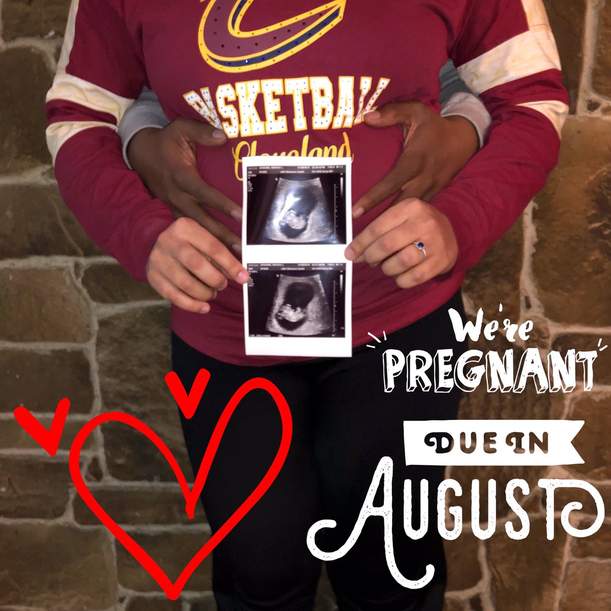 coreyLhowie13's tweet photo. Baby Howard coming in the fall of 2019 ❤️ blessed beyond measures 🙏🏽 #firstaddition https://t.co/NBIpvEfedw