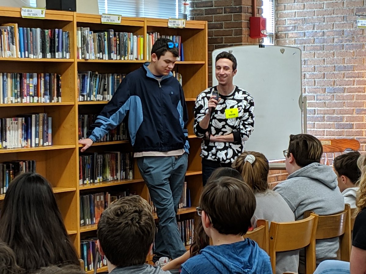 WissinkAMSB's tweet photo. Thank you Joey and Sam!  We appreciated hearing how you are giving back to our local community! #AR5 @AmityMSBethany @MsBenton19 @DowlingAMSB @AMSBLab35 https://t.co/3EoLReNhLK