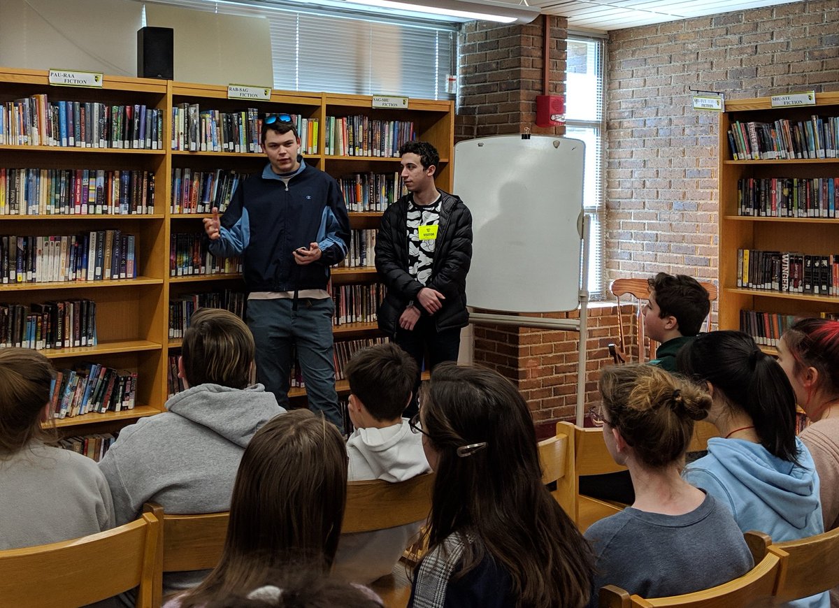 WissinkAMSB's tweet photo. Thank you Joey and Sam!  We appreciated hearing how you are giving back to our local community! #AR5 @AmityMSBethany @MsBenton19 @DowlingAMSB @AMSBLab35 https://t.co/3EoLReNhLK
